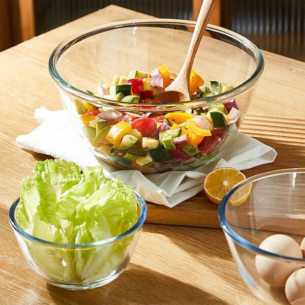 2.3L Clear Glass Mixing Bowl