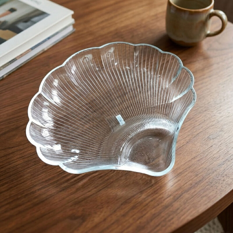 36cm Shell Shaped Glass Plate