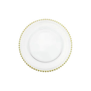 gold-beaded-plate-5 gold beaded clear glass plates