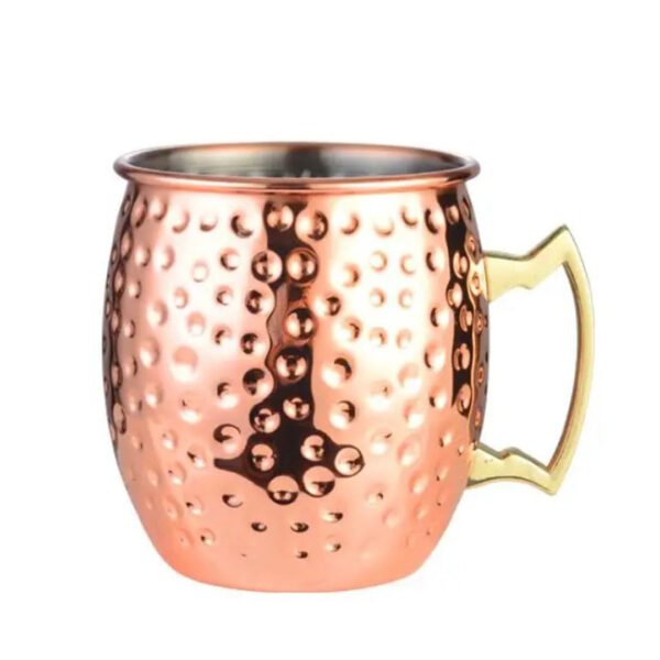 Hammered Copper Moscow Mule Mug - 530ml - Image 2