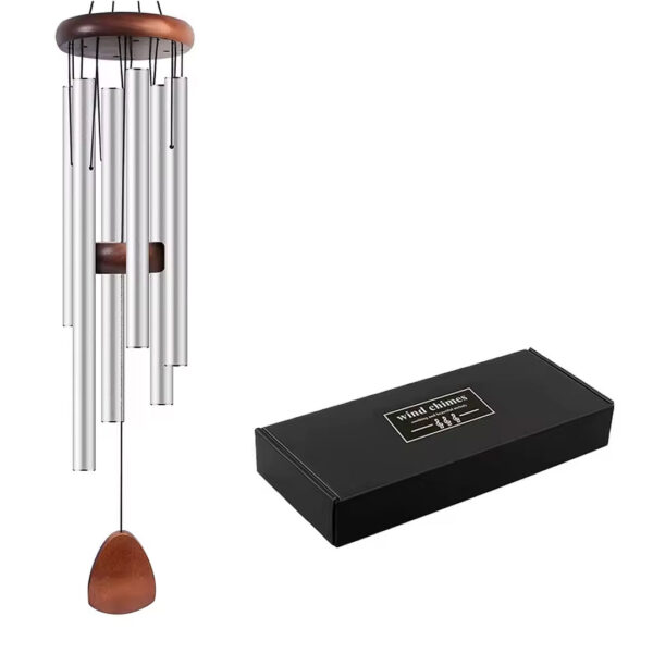 silver wind chime