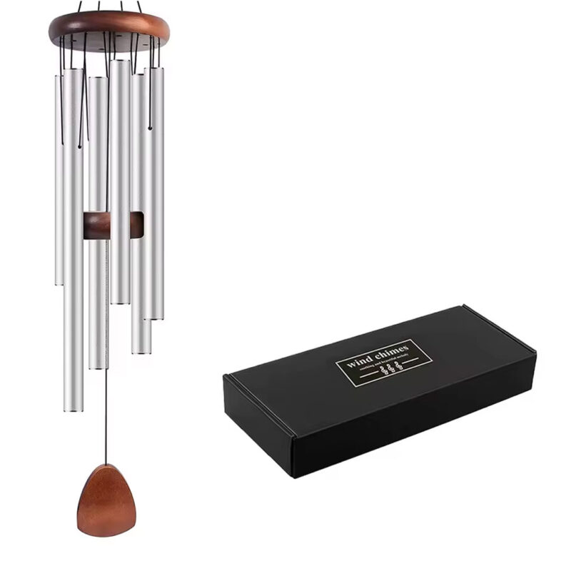 silver wind chime