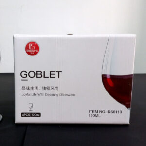 wine-glass-ds6113-3 Wine Glass 6pc Set 190ml, H:151mm DS6113