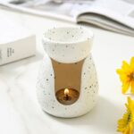 Ceramic Essential Oil Burner – Speckled White