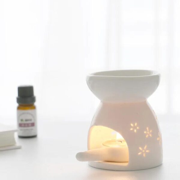 Ceramic Essential Oil Burner – LOVE Cutout Design