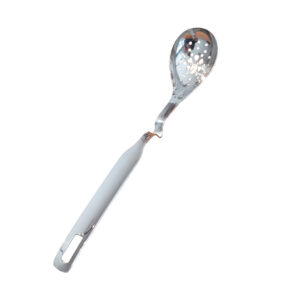 S/Steel Perforated Curved Serving Spoon 36cm