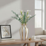 30cm-Ceramic-Vase-with-Gold-Accents