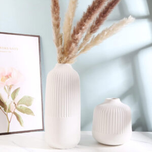 Chic-White-Ceramic-Vase-Set
