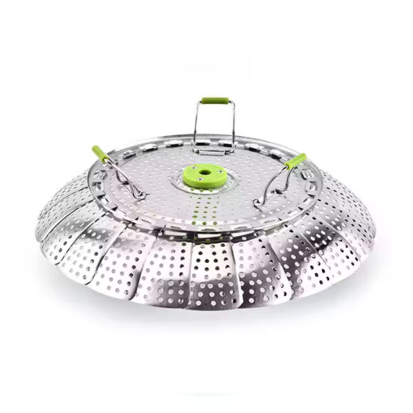 S/Steel Food Steamer Basket with Lid