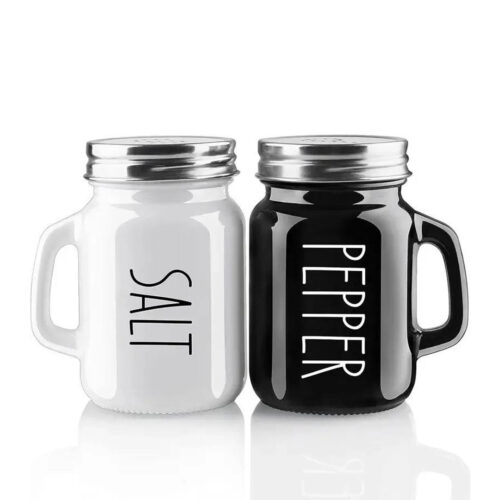 Glass Salt and Pepper Shaker Set