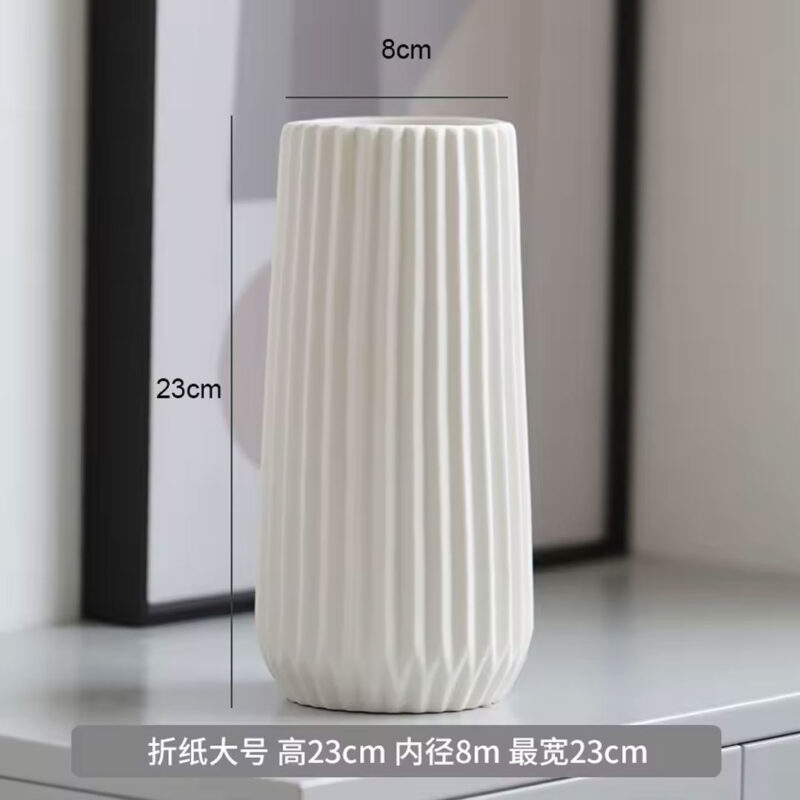 splined-ceramic-vase-2 Ribbed Ceramic Vase