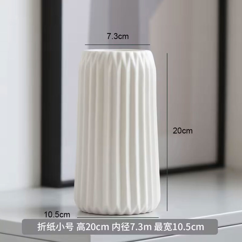 splined-ceramic-vase-3 Ribbed Ceramic Vase
