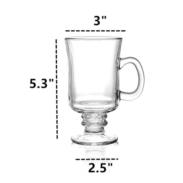 6pc 250ml Irish Coffee Glass Set