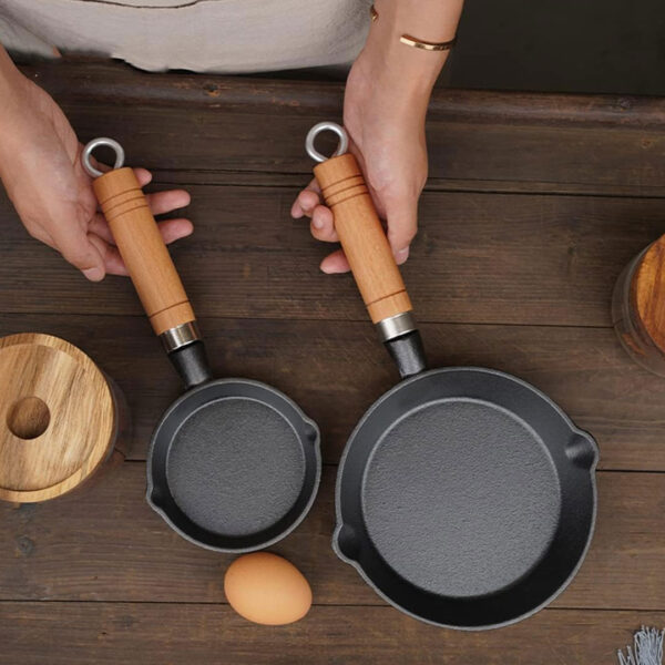 2pc Cast Iron Mini Pan Set – 17cm & 11cm
