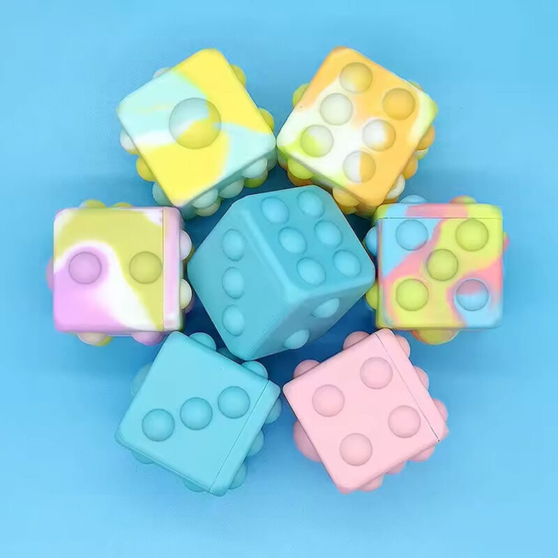 Dice-Cube-Fidget-Toy-1 Silicone Dice Cube Fidget Toy