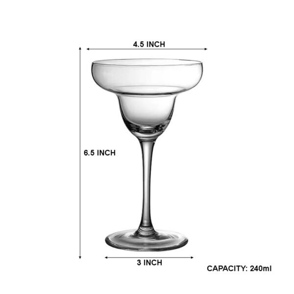 6pc 240ml Margarita Glass Set