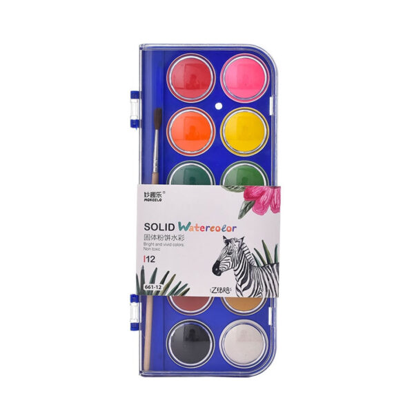 12 Color Watercolour Paint Set