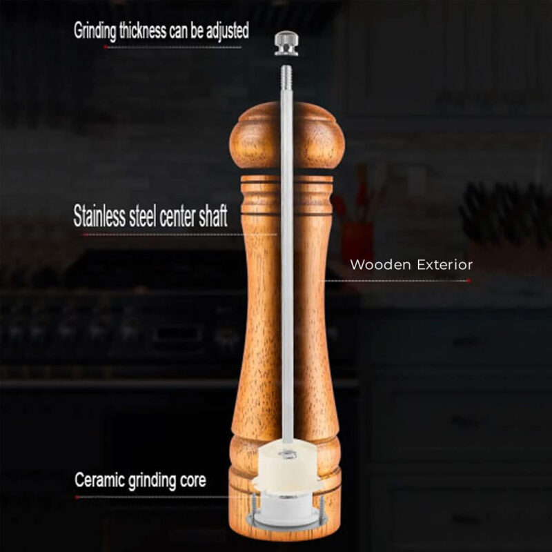 Wooden Salt & Pepper Grinder or Mill