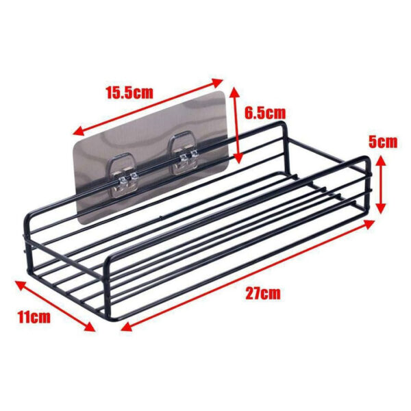 27cm Metal Kitchen / Bathroom Storage Rack - Image 3