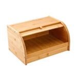 Bamboo Bread Box with Roll-Top Lid