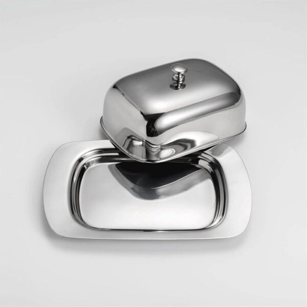 S/Steel Butter Dish with Lid