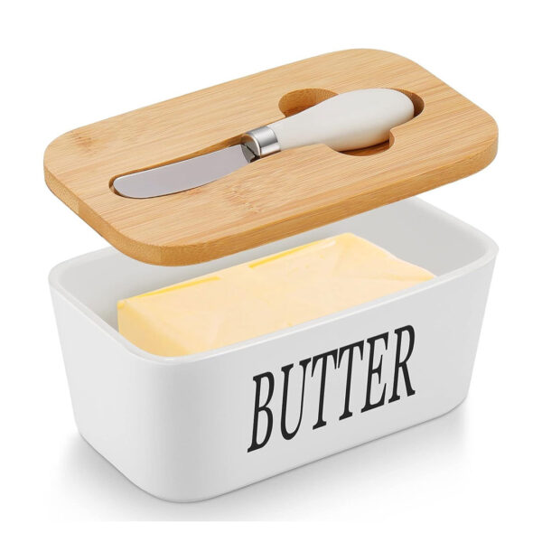 butter dish with lid