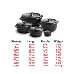 cast-iron-pots-3 Heavy Duty Cast Iron Pots –14, 20, 26, & 32cm