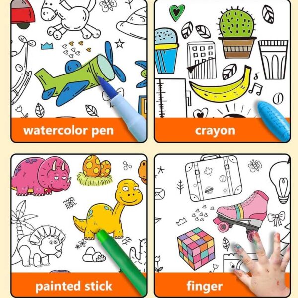 30x300cm Children's Coloring Paper Roll