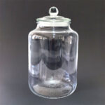 2 to 10L Clear Glass Jars with Airtight Lids