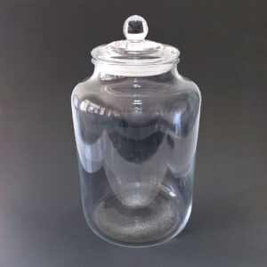 2 to 10L Clear Glass Jars with Airtight Lids