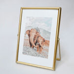 Golden Metal Photo Frame