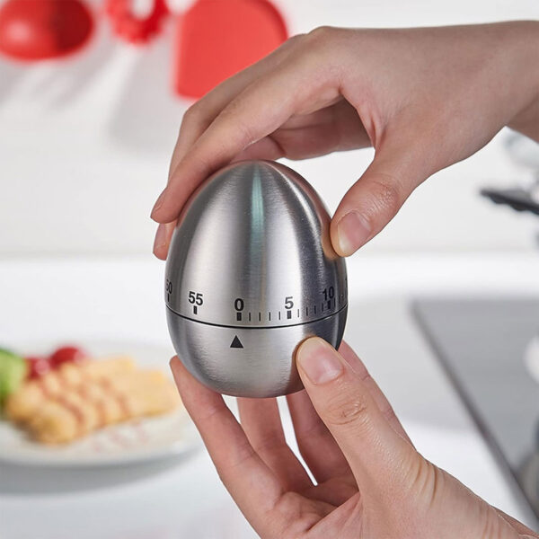 60 Minute Stainless Steel Egg Timer - Image 2