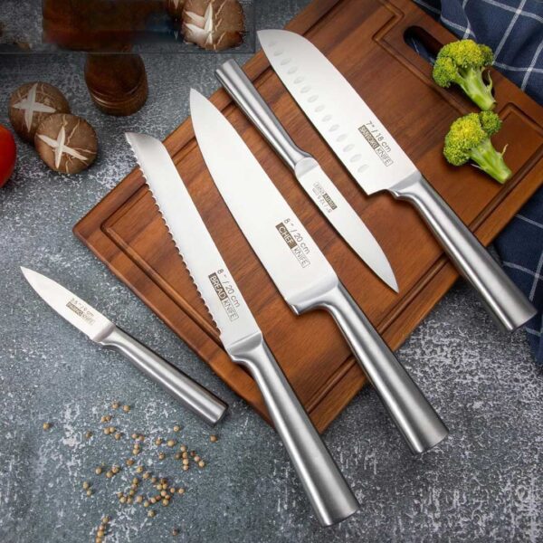 5pc S/Steel Kitchen Knife Set - Image 2