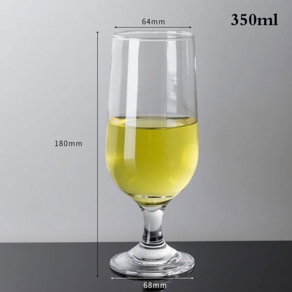 6pc 350ml Stemmed Beer Glass Set