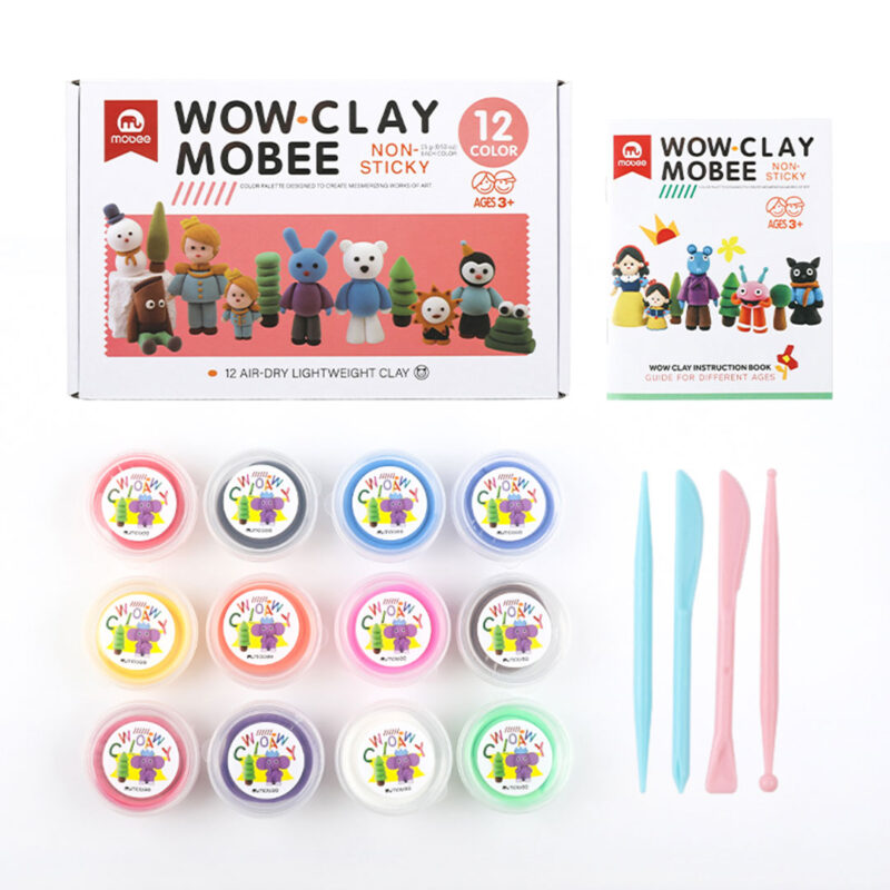 12 Color Plasticine Modelling Clay Set for Kids