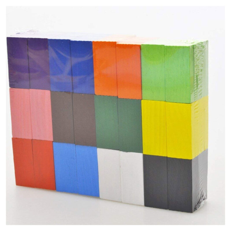 120pc Colorful Wooden Domino Set for Kids