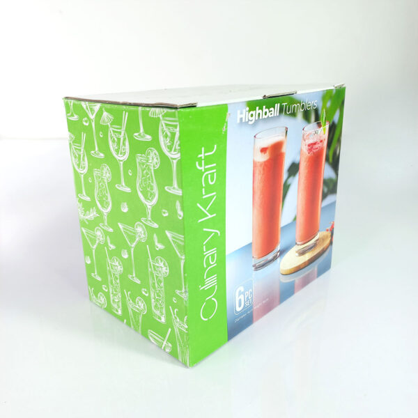 6pc 300ml Highball Water or Juice Glass Set - Culinary Kraft