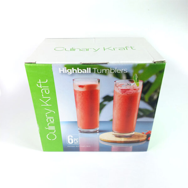 6pc 300ml Highball Water or Juice Glass Set - Culinary Kraft