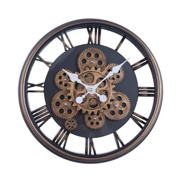 30cm Rose Gold Gear Wall Clock