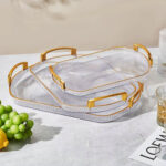 3pc Acrylic Serving Tray Set