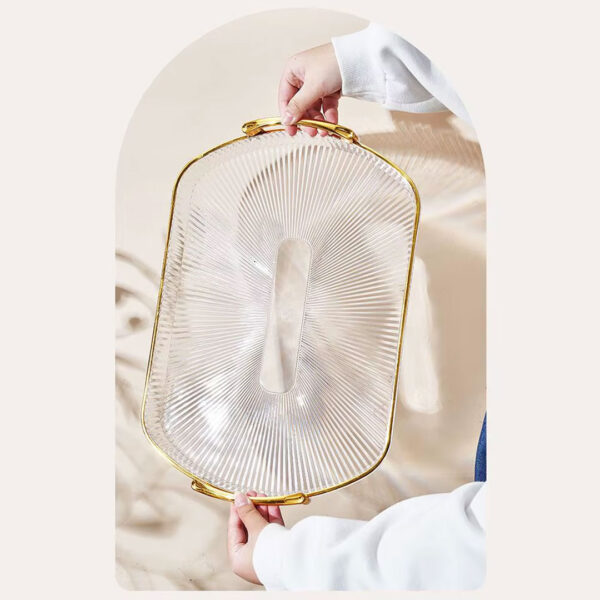 3pc Acrylic Serving Tray Set