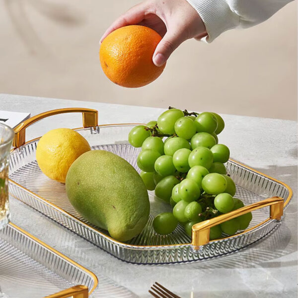 3pc Acrylic Serving Tray Set
