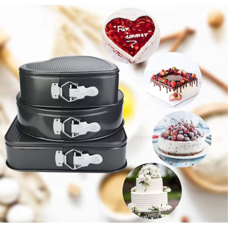 3pc Nonstick Springform Baking Pan Set