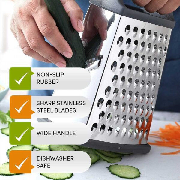 4-Sided Stainless Steel Box Grater