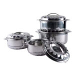 S/Steel 4pc Hot Pot Set