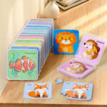 64pc Educational Wooden Puzzle Set