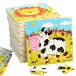 9pc Wooden Puzzle for Toddlers