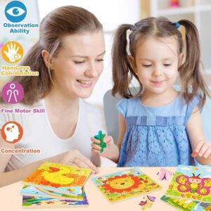 9pc Wooden Puzzle for Toddlers