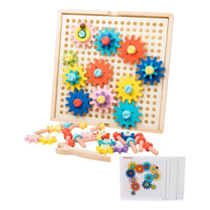 Wooden Gear Puzzle Board For Kids