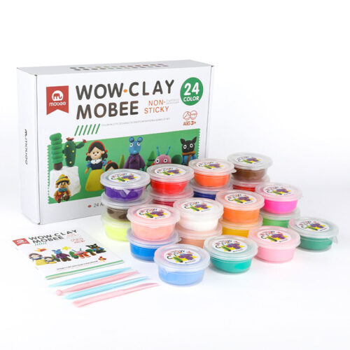 24 Color Plasticine Modelling Clay Set for Kids